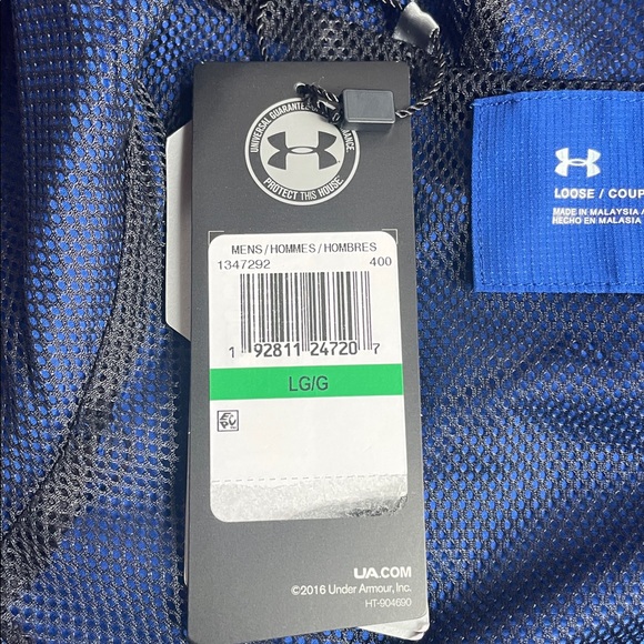 Under Armour Royal Blue and Black Pullover - Picture 6 of 9